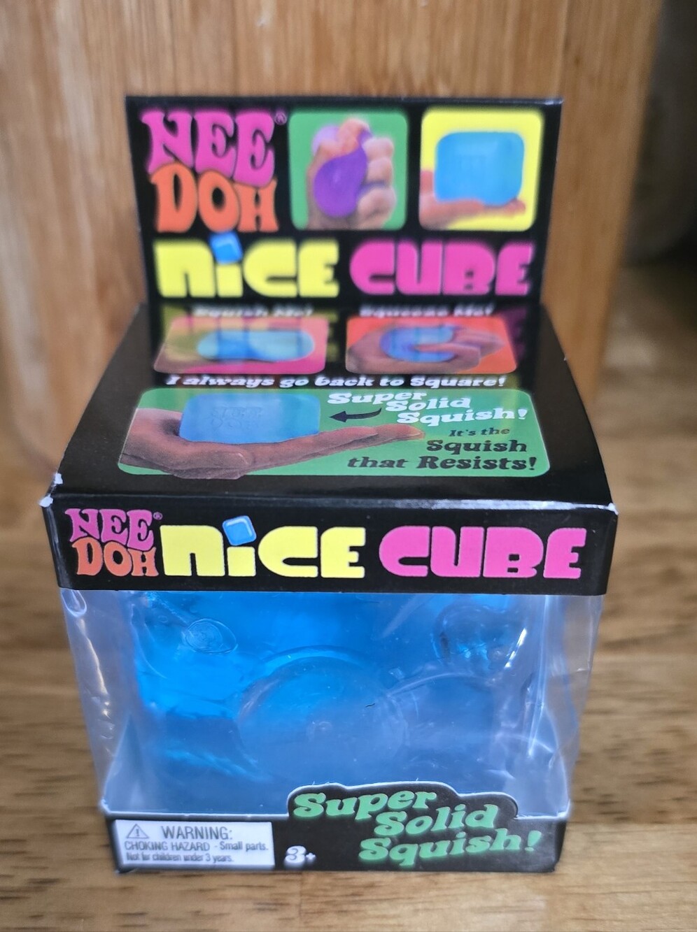 NeeDoh Nice Cube Blue Super Solid Squish